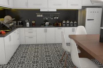 Gạch bông cts 2.3 trang trí nhà bếp
