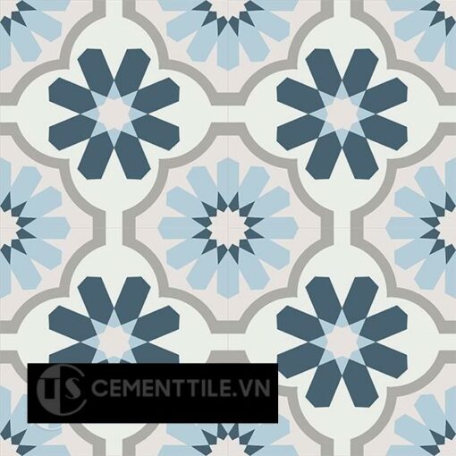 Gạch bông CTS 16.3(1-2-4-9-54)-4 viên - Encaustic cement tile CTS 16.3(1-2-4-9-54)-4 tiles
