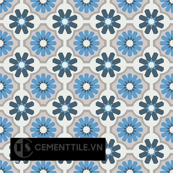 Gạch bông CTS 16.4(1-4-8-9-50) - 16 viên - Encaustic cement tile CTS 16.4(1-4-8-9-50)-16 tiles