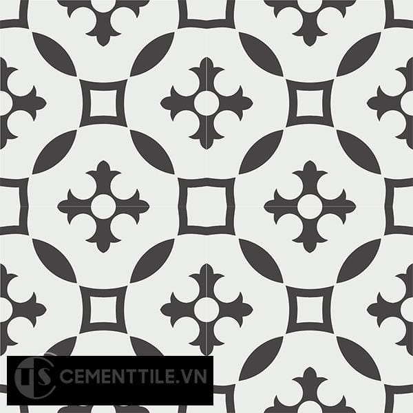 Gạch bông CTS 36.1(4-13) - 4 viên - Encaustic cement tile CTS 36.1(4-13)-4 tiles