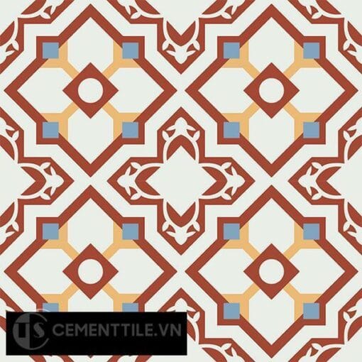 Gạch bông CTS 55.1(4-6-12-30) - 4 viên - Encaustic cement tile CTS 55.1(4-6-12-30)-4 tiles