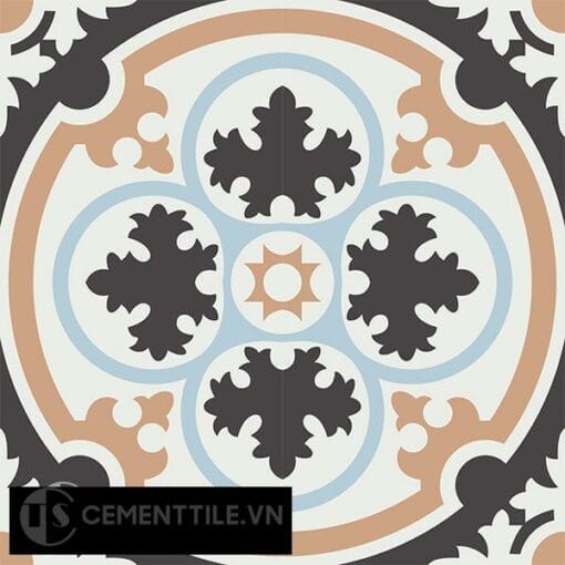 Gạch bông CTS 67.1(2-4-13-44) - 4 viên) - Encaustic cement tile CTS 67.1(2-4-13-44))-4 tiles