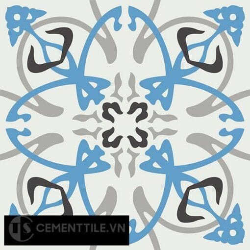 Gạch bông CTS 71.1(4-8-9-13) - 4 viên - Encaustic cement tile CTS 71.1(4-8-9-13)-4 tiles