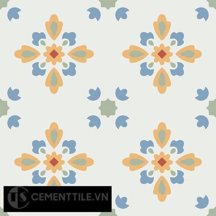 Gạch bông CTS 74.2(4-5-6-7) - 4 viên - Encaustic cement tile CTS 74.2(4-5-6-7)-4 tiles
