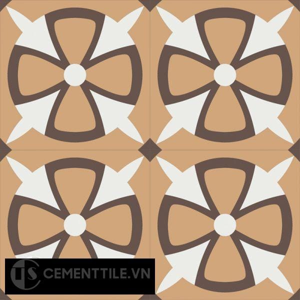 Gạch bông CTS 121.1(4-11-14) - 4 viên - Encaustic cement tile CTS 121.1(4-11-14)-4 tiles