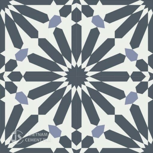 Gạch bông CTS 123.1(4-9-84) - 4 viên - Encaustic cement tile CTS 123.1(4-9-84) - 4 tiles