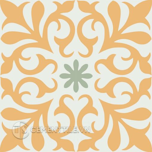 Gạch bông CTS 128.2(4-6-7) - 4 viên - Encaustic cement tile CTS 128.2(4-6-7) - 4 tiles