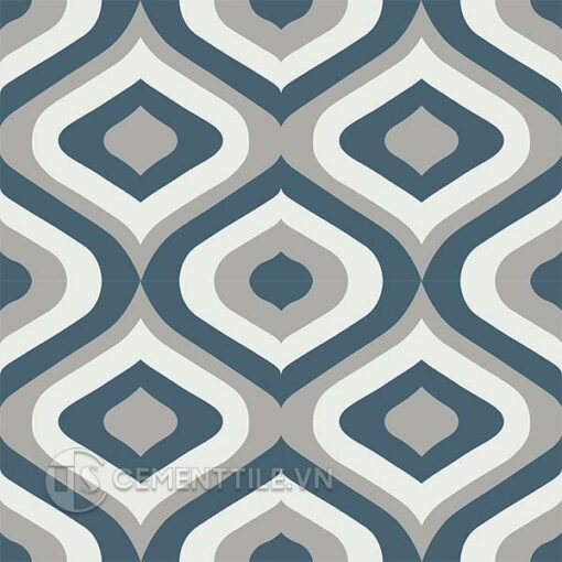 Gạch bông CTS 130.1(1-4-9) - 4 viên - Encaustic cement tile CTS 130.1(1-4-9) - 4 tiles