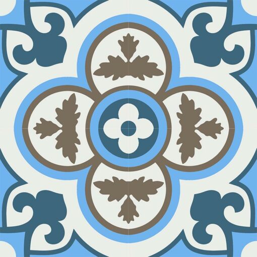 Gạch bông CTS 129.2(1-4-16-28) - 4 viên - Encaustic cement tile CTS Gạch bông CTS 134.1(2-4-13) - Encaustic cement tile CTS 129.2(1-4-16-28) - 4 tiles