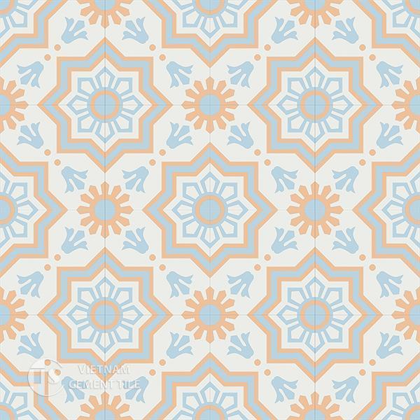 Gạch bông CTS 113.3(2-4-11) - 16 viên - Encaustic cement tile CTS 113.3(2-4-11)-16 tiles