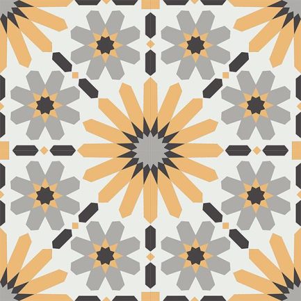 Gạch bông CTS 19.9(4-6-9-13)-4 viên - Encaustic cement tile CTS 19.9(4-6-9-13)-4 tiles