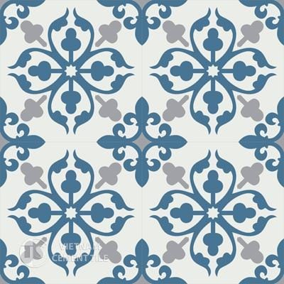 Gạch bông CTS 147.1(4-9-1) - 4 tiles - Encaustic cement tile CTS 147.1(4-9-1)-4tiles