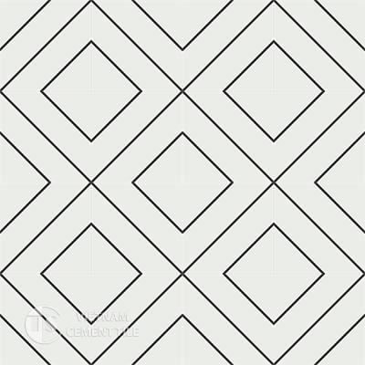 Gạch bông CTS 132.1(4-13)-16 viên - Encaustic cement tile CTS 132.1(4-13)-16tiles