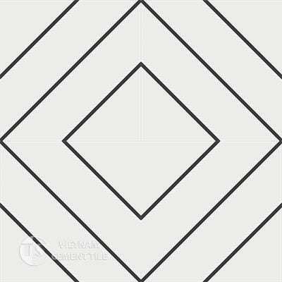 Gạch bông CTS 132.1(4-13)-4 viên - Encaustic cement tile CTS 132.1(4-13)-4tiles