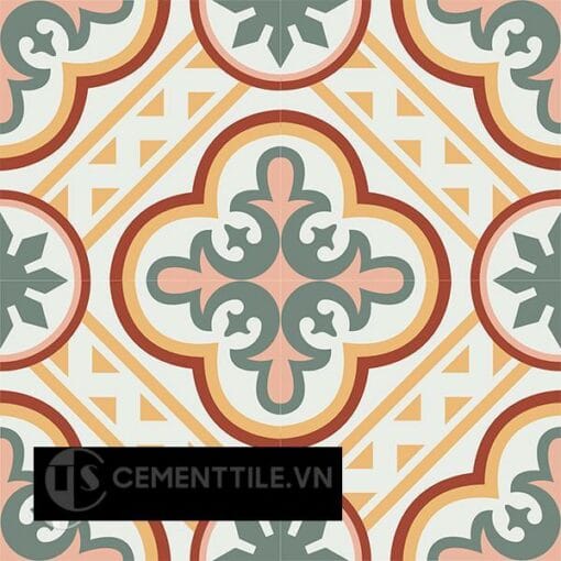 Gạch bông CTS 153.1(4-5-6-140-165)-4 viên - Encaustic cement tile CTS 153.1(4-5-6-140-165)-4 tiles