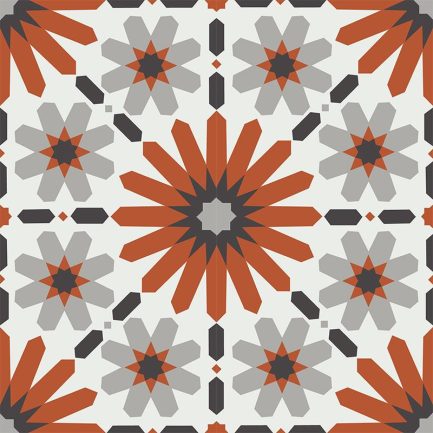 Gạch bông CTS 19.4(4-5-9-13)-4 viên - Encaustic cement tile CTS 19.4(4-5-9-13)-4 tiles