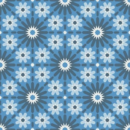 Gạch bông CTS 45.2(1-2-4-31) - 4 viên - Encaustic cement tile CTS 45.2(1-2-4-31)- 4 tiles