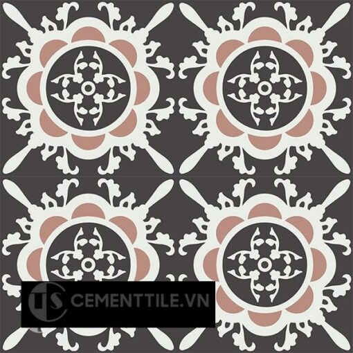 Gạch bông CTS 48.1(4-13-18) - 4 viên - Encaustic cement tile CTS 48.1(4-13-18)-4 tiles