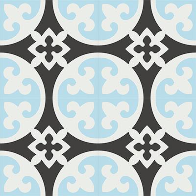 Gạch bông CTS 4.5(2-4-13) - 4 viên - Encaustic cement tile CTS 4.5(2-4-13)-4 tiles