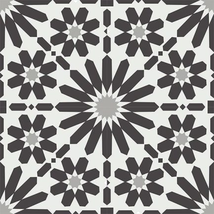 Gạch bông CTS 19.10(4-9-13) - 4 viên - Encaustic cement tile CTS 19.10(4-9-13)-4 tiles