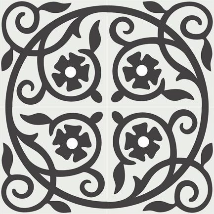 Gạch bông CTS 21.2(4-13) - 4 viên - Encaustic cement tile CTS 21.2(4-13)-4 tiles