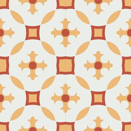 Gạch bông CTS 36.4(4-5-6) - 4 viên - Encaustic cement tile CTS 36.4(4-5-6)-4 tiles