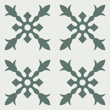 Gạch bông CTS 179.1(4-40) - 4 viên - Encaustic cement tile CTS 179.1(4-40) - 4tiles
