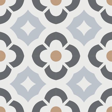 Gạch bông CTS 180.1(9-15-27-44) - 4 viên - Encaustic cement tile CTS 180.1(9-15-27-44)-4 tiles