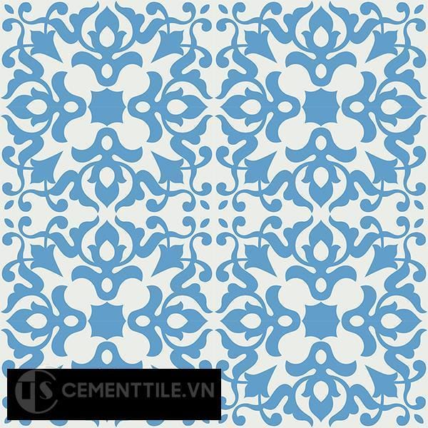 Gạch bông CTS 109.1(4-8) - 16 viên - Encaustic cement tile CTS 109.1(4-8)-16 tiles