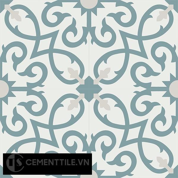 Gạch bông CTS 127.1(4-49-54) - 4 viên - Encaustic cement tile CTS 127.1(4-49-54)-4 tiles