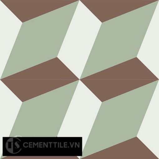 Gạch bông CTS 13.7(4-7-14) - 4 viên - Encaustic cement tile CTS 13.7(4-7-14)-4 tiles
