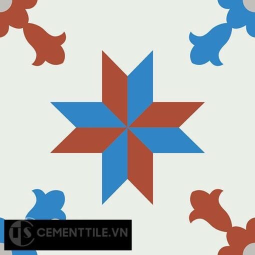 Gạch bông CTS 93.1(4-8-9-30) - Encaustic cement tile CTS 93.1(4-8-9-30)