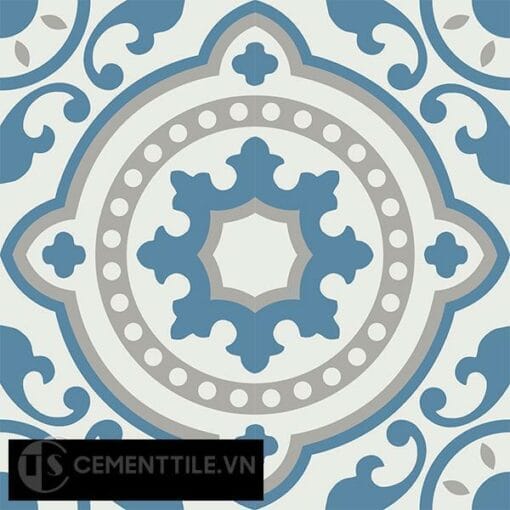 Gạch bông CTS 112.4(4-9-10) - 4 viên - Encaustic cement tile CTS 112.4(4-9-10)-4 tiles