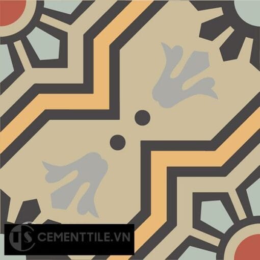 Gạch bông CTS 113.8(5-6-9-13-26-130) - Encaustic cement tile CTS 113.8(5-6-9-13-26-130)