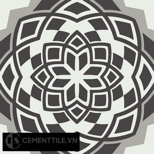 Gạch bông CTS 146.1(4-9-13) - 4 viên - Encaustic cement tile CTS 146.1(4-9-13)-4 tiles