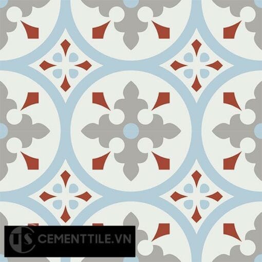 Gạch bông CTS 57.3(2-4-9-30) - 4 viên - Encaustic cement tile CTS 57.3(2-4-9-30)-4 tiles
