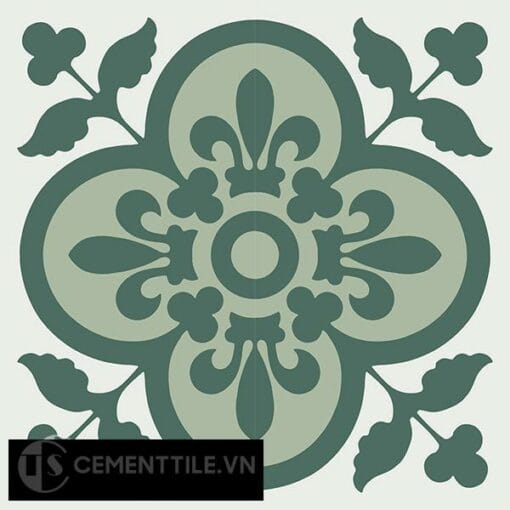 Gạch bông CTS 98.1(4-7-40) - 4 viên - Encaustic cement tile CTS 98.1(4-7-40)-4 tiles