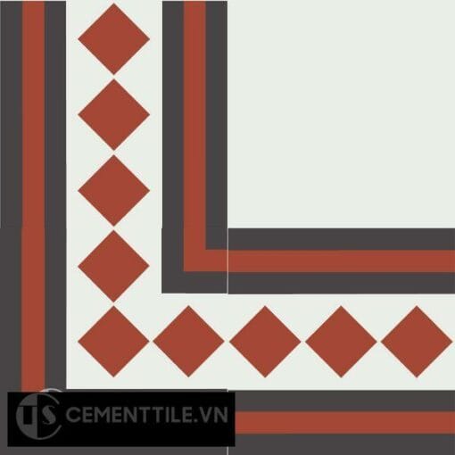 Gạch bông CTS BC106.2(4-13-30) - Encaustic cement tile CTS BC106.2(4-13-30)