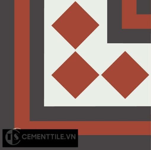 Gạch bông CTS C106.2(4-13-30) - Encaustic cement tile CTS C106.2(4-13-30)