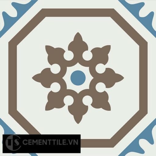 Gạch bông CTS 182.1(4-10-28) - Encaustic cement tile CTS 182.1(4-10-28)