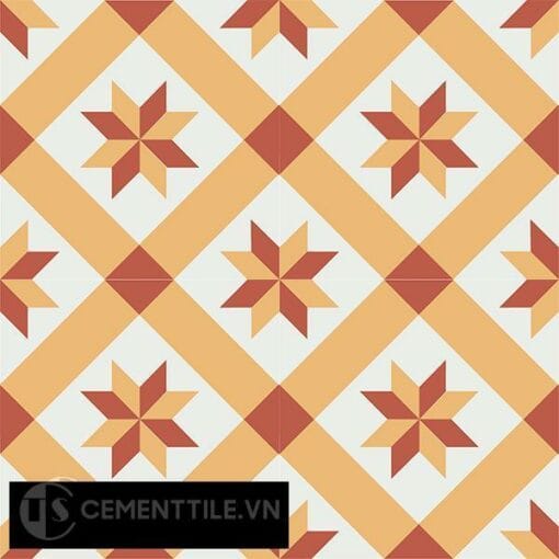 Gạch bông CTS 11.7(4-5-6) - 4 viên - Encaustic cement tile CTS 11.7(4-5-6)-4 tiles