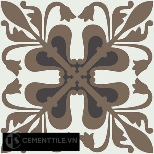 Gạch bông CTS 188.1(4-13-28) - 4 viên - Encaustic cement tile CTS 188.1(4-13-28)-4 tiles