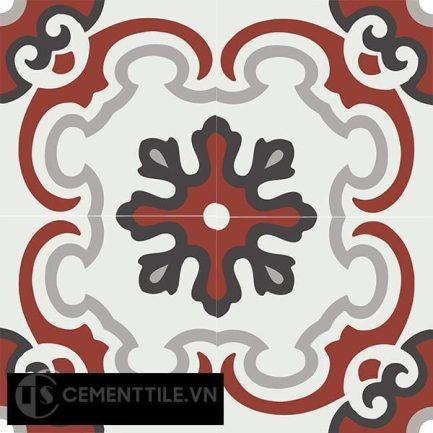 Gạch bông CTS 5.9(4-9-13-62) - 4 viên - Encaustic cement tile CTS 5.9(4-9-13-62)-4 tiles