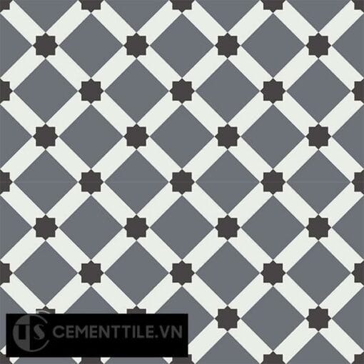 Gạch bông CTS 68.6(4-13-32) - 4 viên - Encaustic cement tile CTS 68.6(4-13-32)-4 tiles