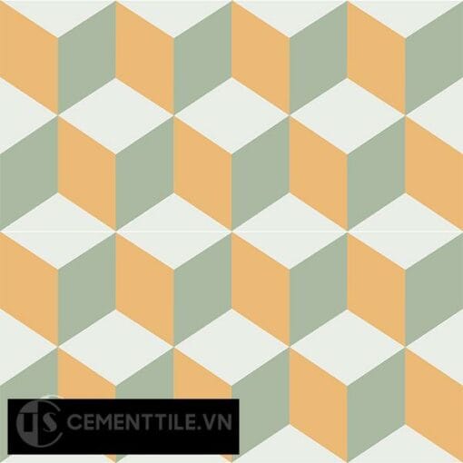 Gạch bông CTS 8.11(4-6-7) - 4 viên - Encaustic cement tile CTS 8.11(4-6-7)-4 tiles