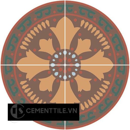ban gach bong CTS-01 - Cement tile table CTS-01