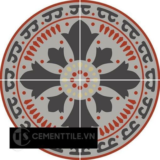 Bàn gạch bông CTS-02 - Cement tile table CTS-02