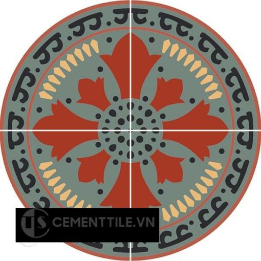 Bàn gạch bông CTS-03 - Cement tile table CTS-03