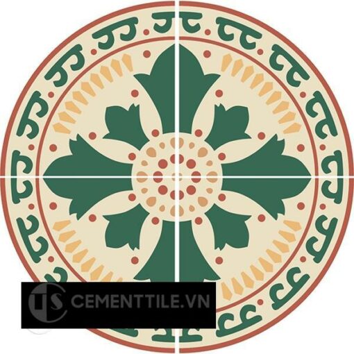 Bàn gạch bông CTS-05 - Cement tile table CTS-05