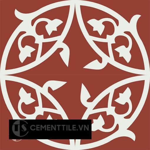 Gạch bông CTS 205.1(4-62) - 4 viên - Encaustic cement tile CTS 205.1(4-62) - 4 tiles